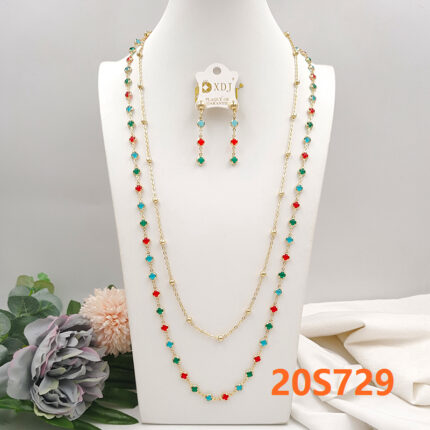 XDJ Fashion Longchain and Earrings Set 005