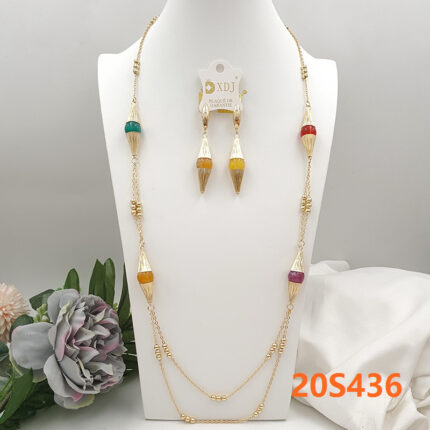 XDJ Fashion Longchain and Earrings Set 017